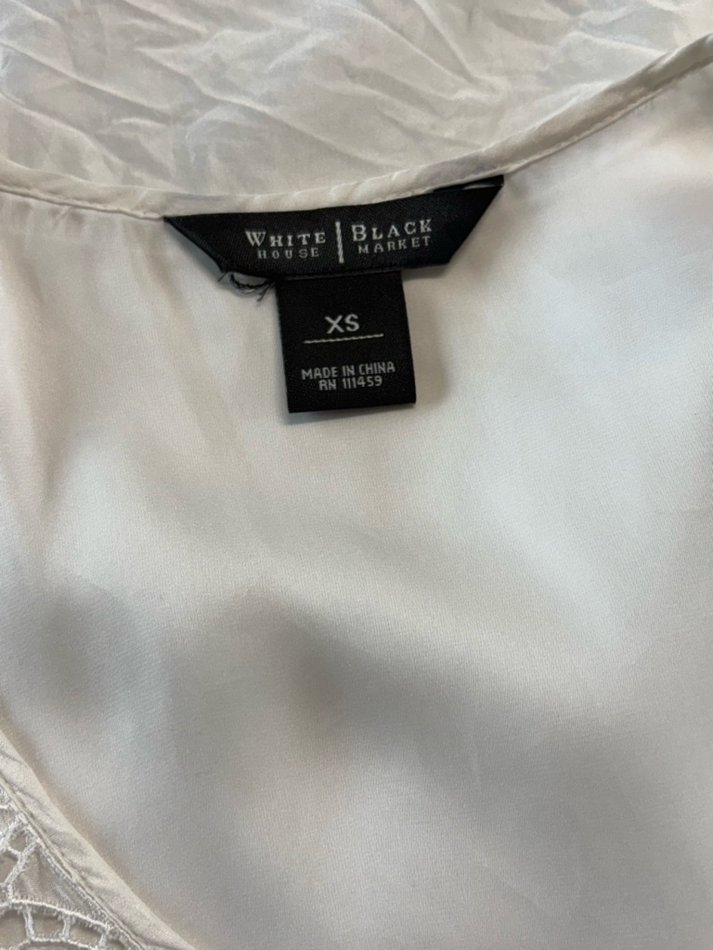 White House Black Market Cream Embroidered Camisole - Picture 4 of 5